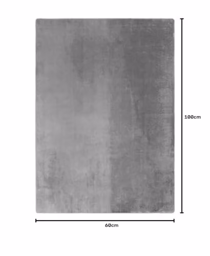 Desire Rugs Snuggly Washable Low Pile Living Room Area Rug in Grey, W: 100 cm, D: 60 cm – 4