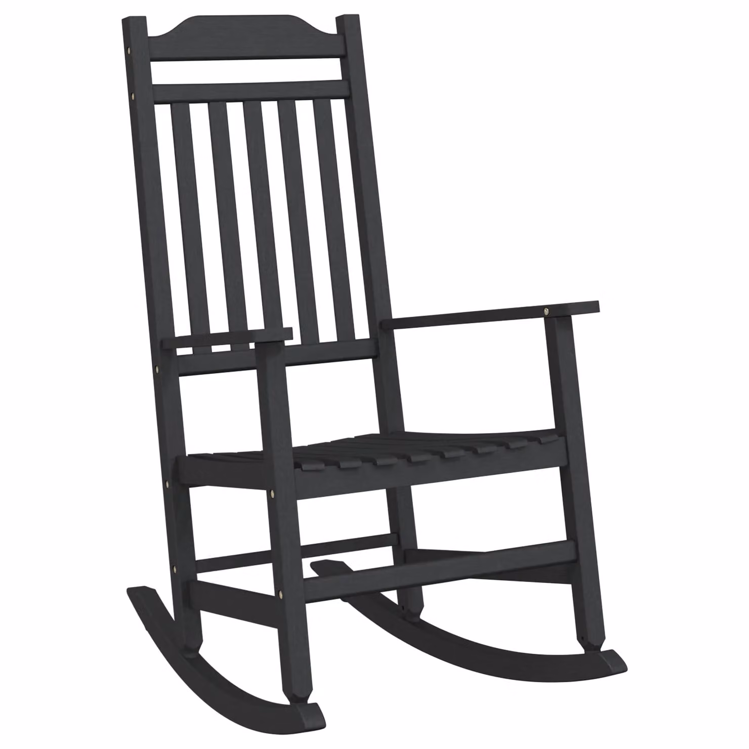 Berkfield Home Garden Rocking Chair in Black, W/D/H: 65 x 84 x 114 cm – 2