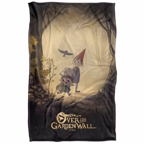 LOGOVISION Over The Garden Wall Poster Super Soft Fleece Throw Blanket, Multicolour, W: 91 cm, D: 147 cm