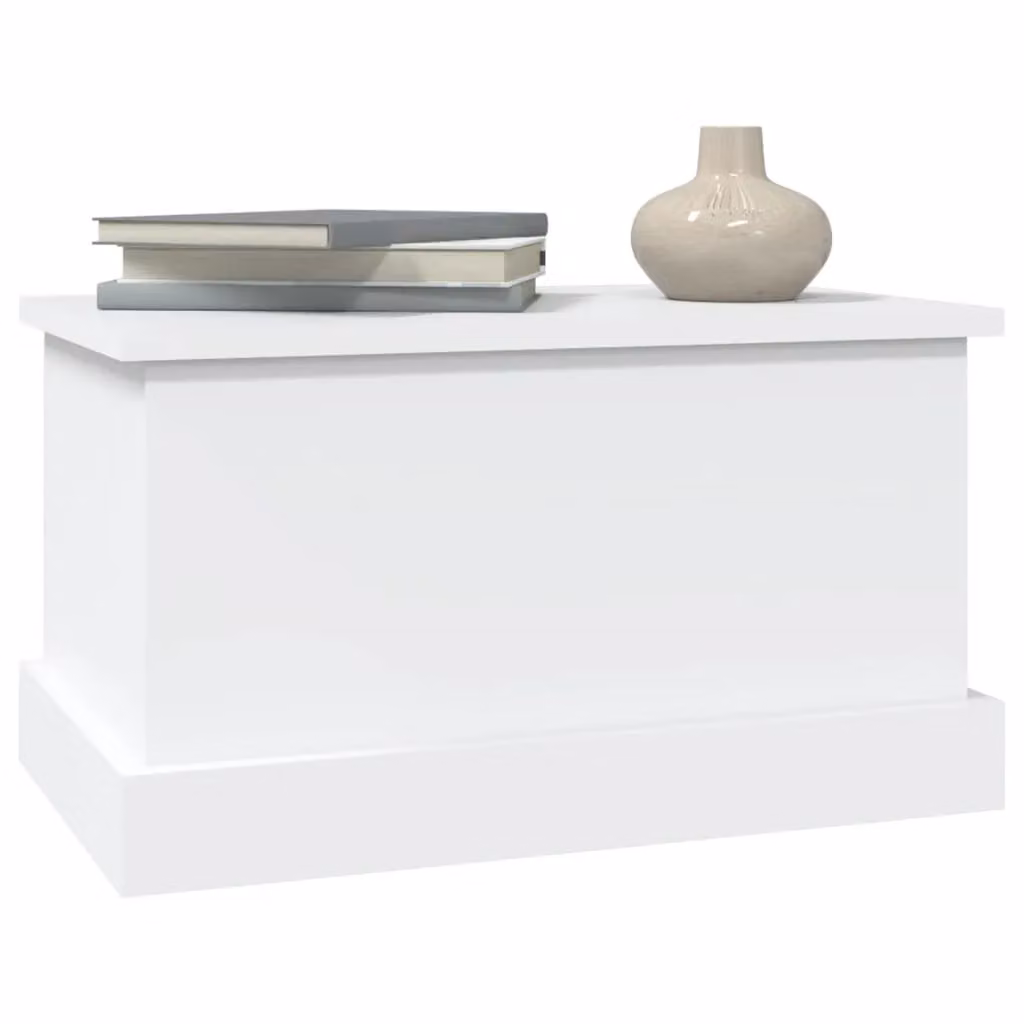 Berkfield Home White MDF Storage Box with Soft Close Lid, W/D/H: 50 x 30 x 28 cm – 2