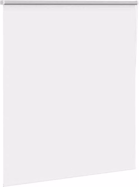 Berkfield Home White Blackout Roller Blind, Polyester Fabric, W: 135 cm, H: 150 cm