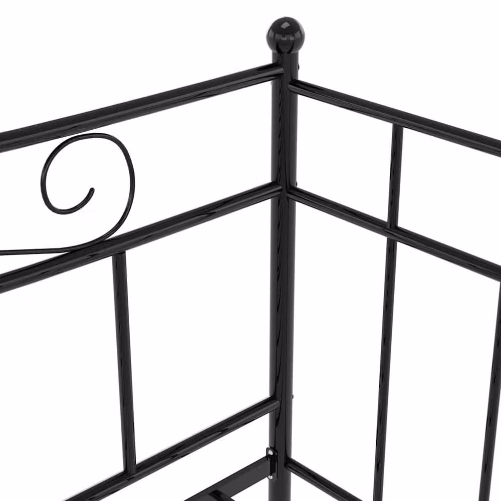 Berkfield Home Black Metal Sofa Bed Frame W/D/H: 90 x 200 cm – 3