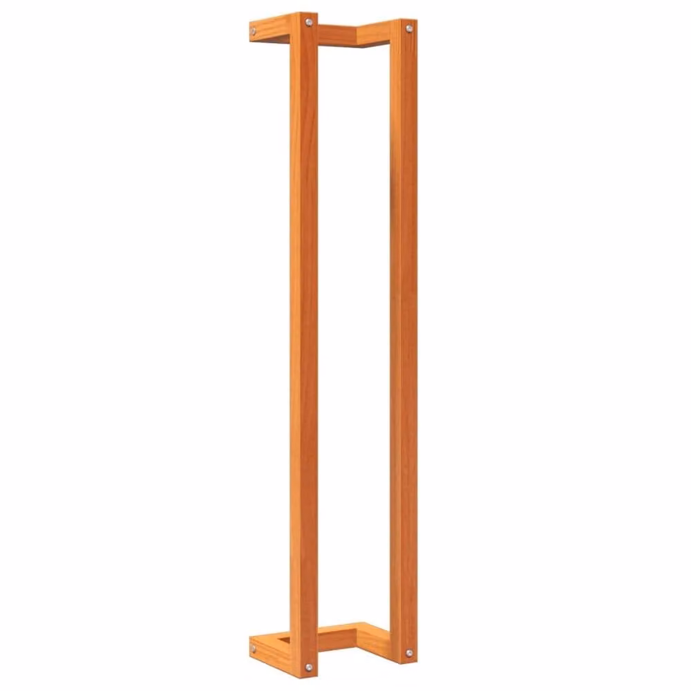 Berkfield Home Wax Brown Solid Wood Pine Towel Rack W/D/H: 23 x 18 x 110 cm – 2