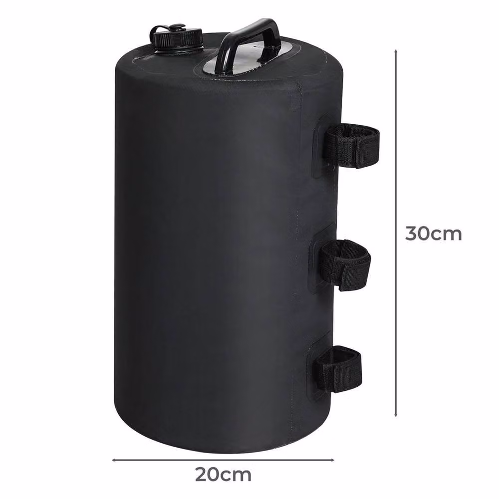 FLAVORA Black Polyester Gazebo Leg Weight Bags for Pop Up Tent Canopy, Pack of 4 – 2