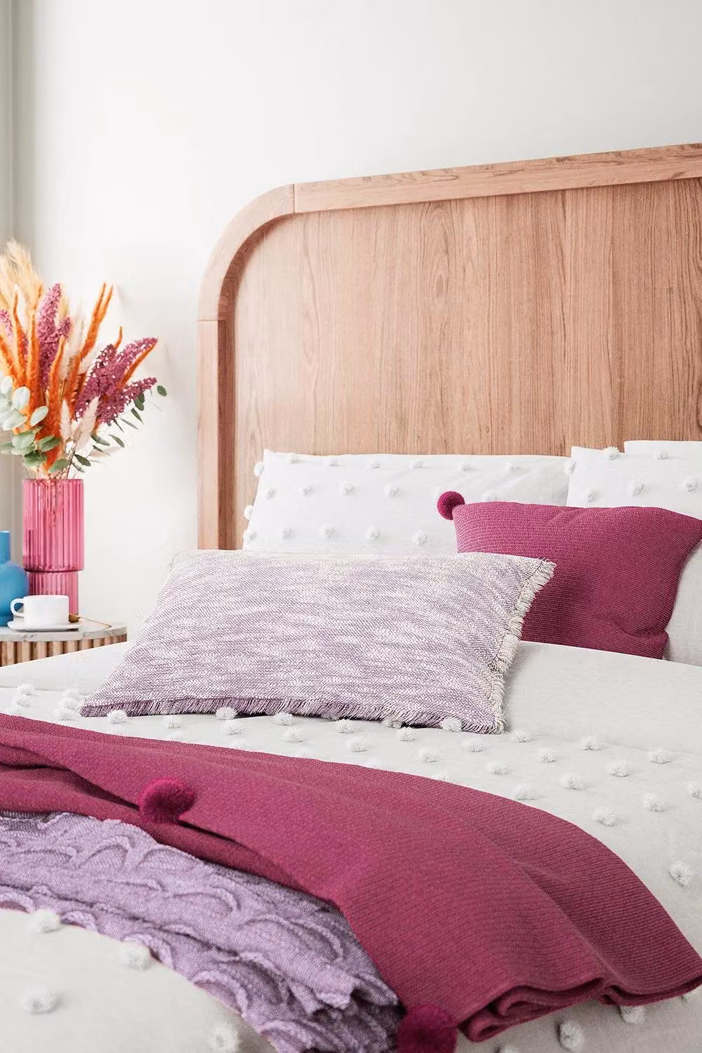 Helena Springfield Pink Knitted Throw – 2
