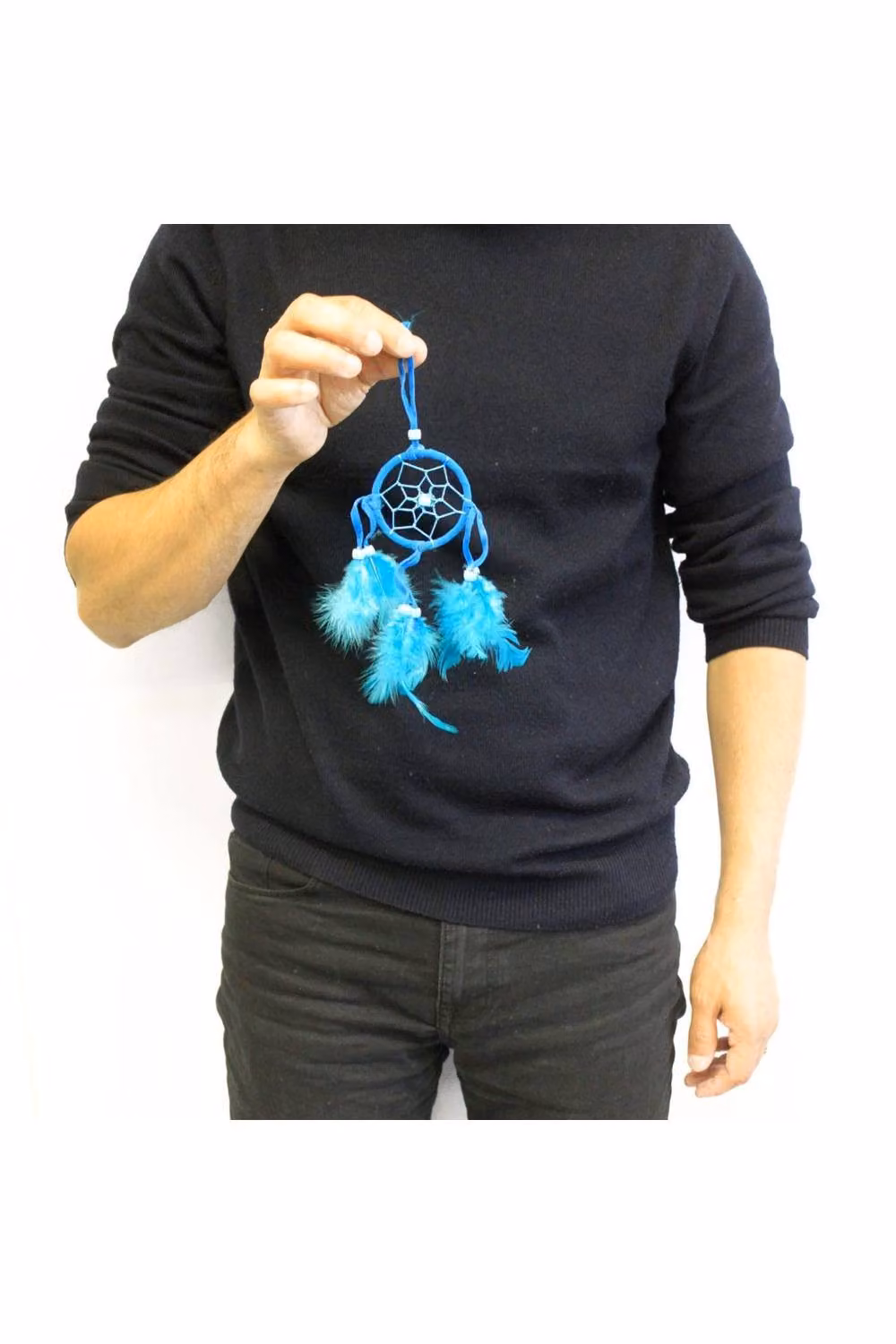 KDMD Bali Dreamcatcher Small Round Handcrafted Boho Hanging Decor in Turquoise, Pink and Purple – 2