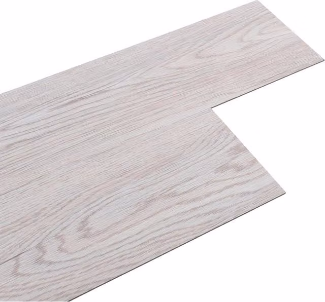 Living and Home 36-Piece Rustic Wood-Look Self-Adhesive PVC Plank Flooring in Light Grey