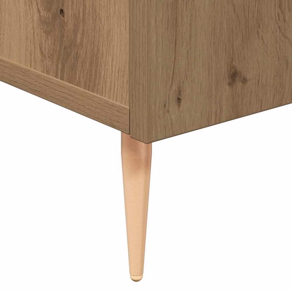 Berkfield Home Artisan Oak Sideboard in Brown and Beige, W/D/H: 90 x 34 x 80 cm – 5