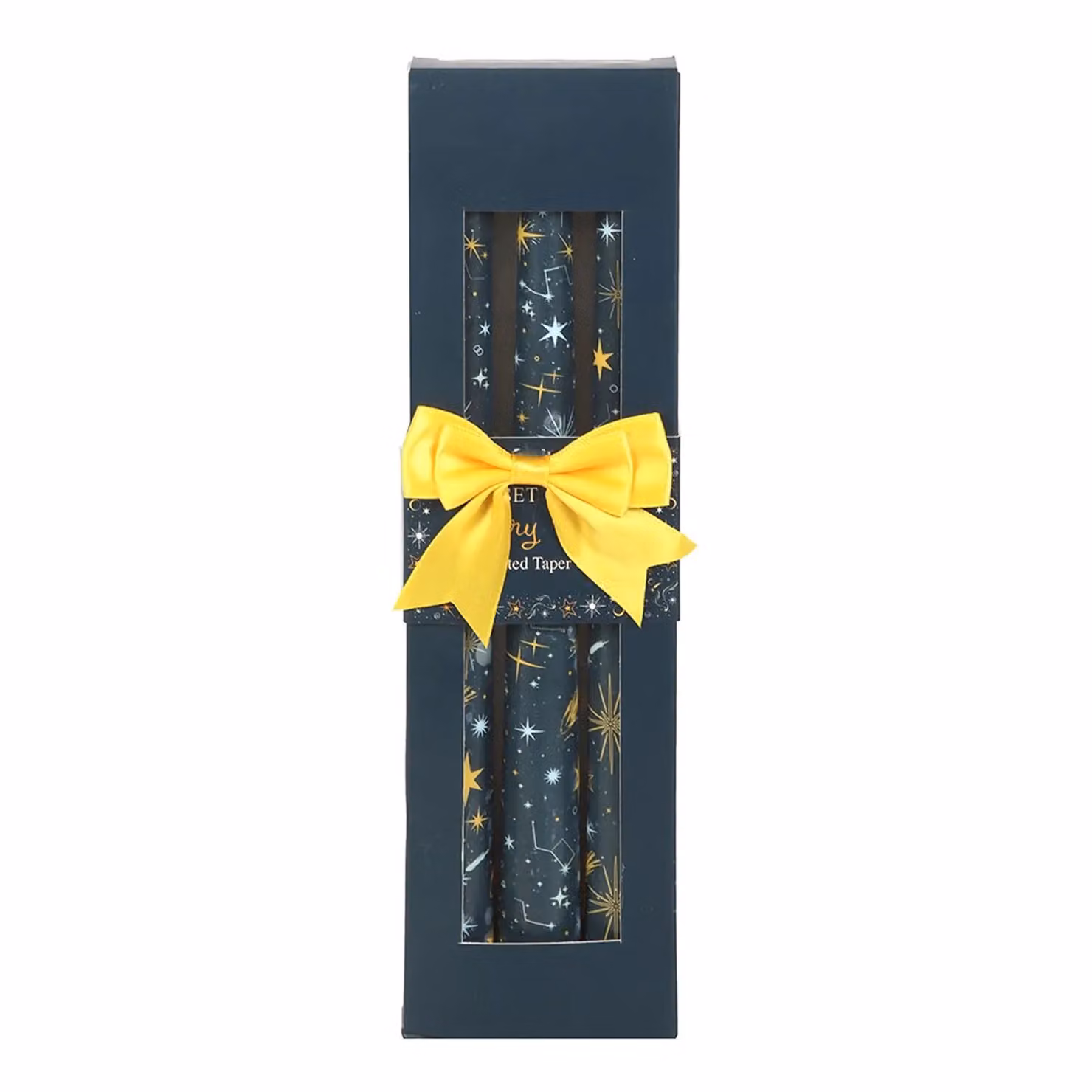 Something Different Starry Night Taper Candles, Pack of 3, Dark Blue – 3