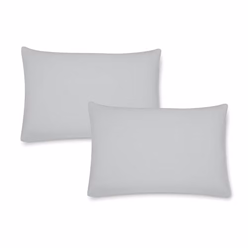 Catherine Lansfield Grey Brushed Cotton Flannelette Pillowcase Pair, W/H: 50 x 75 cm – 2