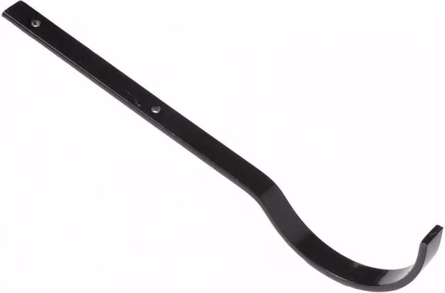 Hargreaves Premier Cast Iron Half Round Gutter Top Rafter Bracket, 150mm, Galvanised Black