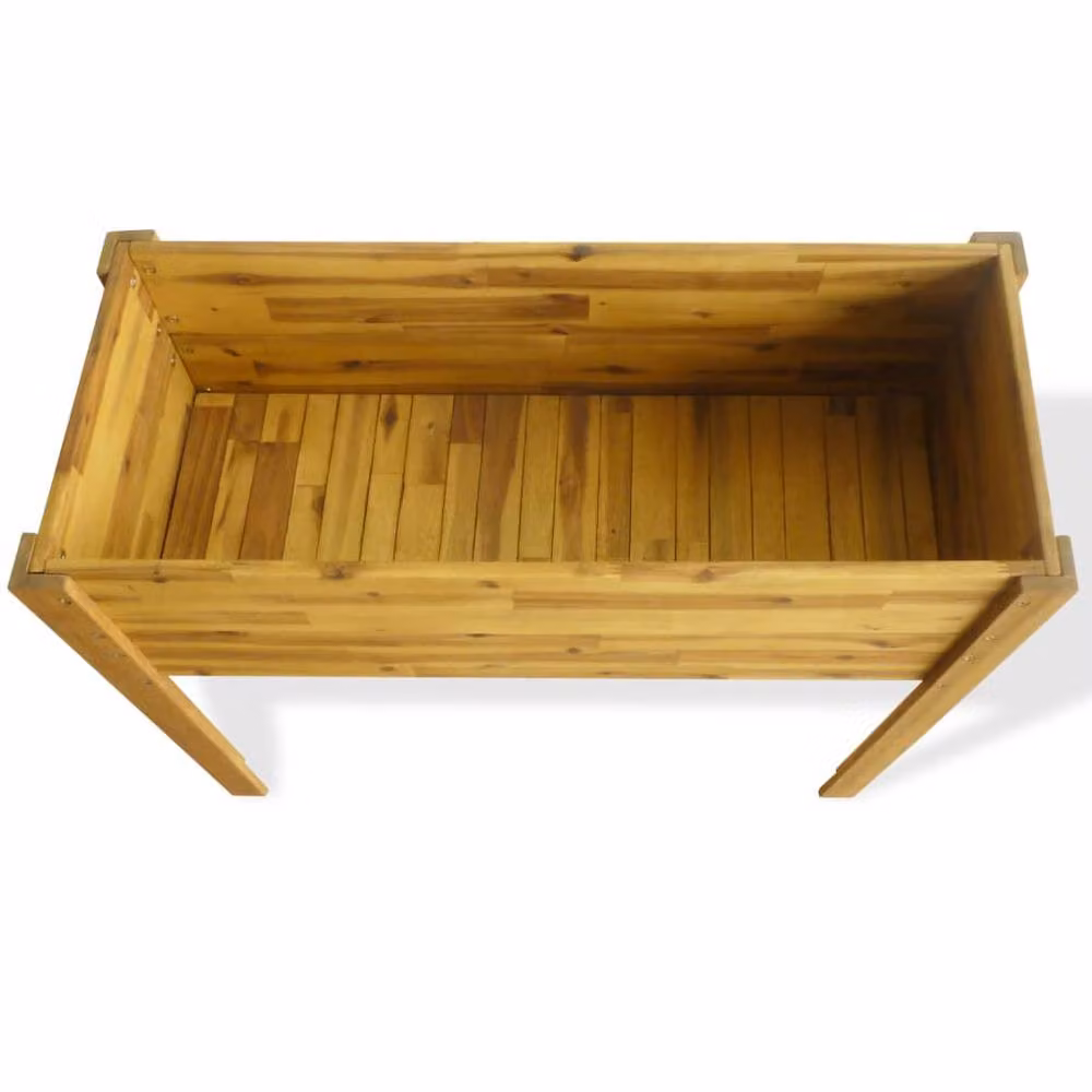 Berkfield Home Solid Acacia Wood Raised Garden Bed in Brown, W/D/H: 84 x 40 x 40 cm – 2