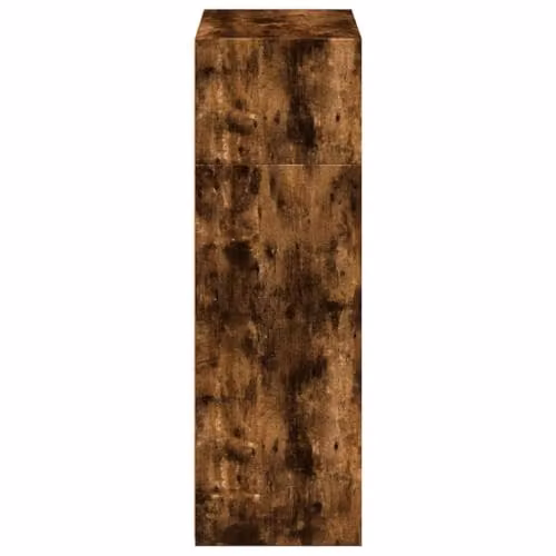 vidaXL Modern Highboard in Smoked Oak, Brown Engineered Wood, W/D/H: 70 x 41 x 124 cm – 5