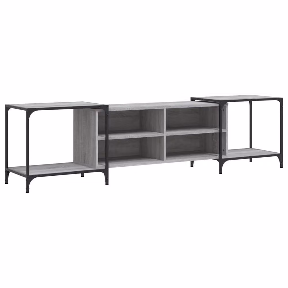 Berkfield Home Grey Sonoma TV Cabinet in Engineered Wood, W/D/H: 203 x 37 x 50 cm – 3