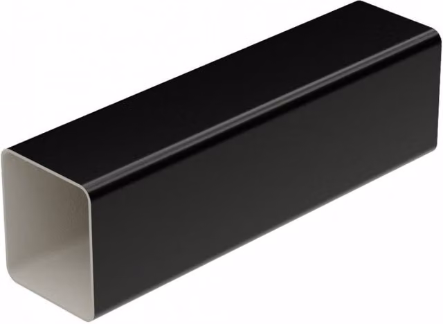 Galeco Square Large Downpipe Black W/D/H: 80 x 70 mm