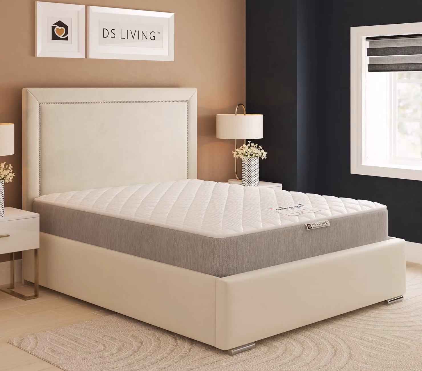 DS Living Elevate Memory Hybrid Essentials Mattress in Grey, W/D/H: 120 x 200 cm – 4
