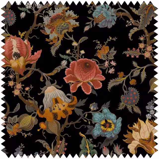House of Hackney Artemis Velvet Chair in Black