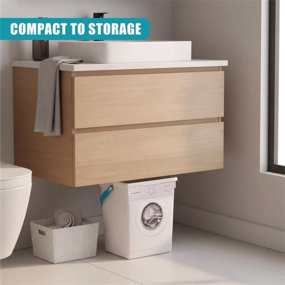 Havendro White Plastic Washing Powder and Laundry Pod Storage Container with Lid and Handles, 5 l – 2