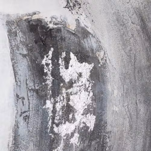 Hill Interiors Galaxy Abstract Hand Painted Canvas in Silver and Grey, W: 150 cm, D: 4.8 cm, H: 7.2 cm – 2