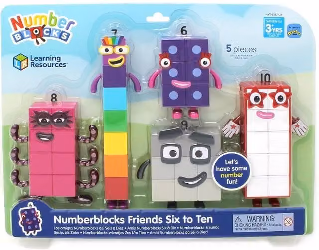 Learning Resources Numberblocks Six to Ten Character Play Figures, Multicolour