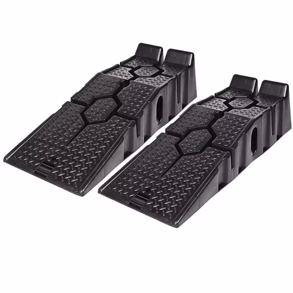 NESTLUNE Heavy Duty Low Rise Car and Van Ramps, Black Plastic, 5 Tonne Capacity – 2