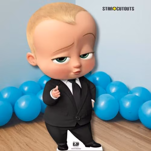 Star Cutouts SC1635 Boss Baby Large Cardboard Cutout, Multicolour Freestanding Party Decoration – 2