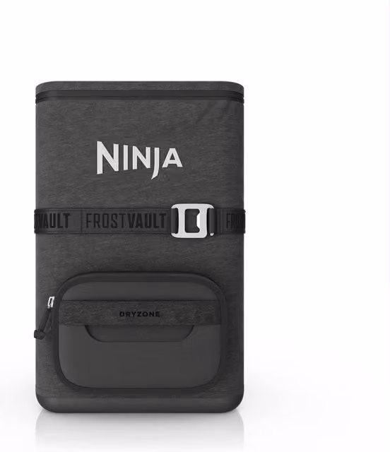 Ninja FrostVault Go 23L Portable Soft Cooler Backpack, Grey, FF136EUUK