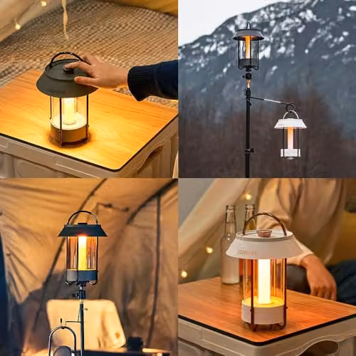 Claymore Selene Rechargeable Portable Outdoor Lantern, White, 660 Lumens, W/D/H: 16.5 x 16.5 x 25.0 cm – 4