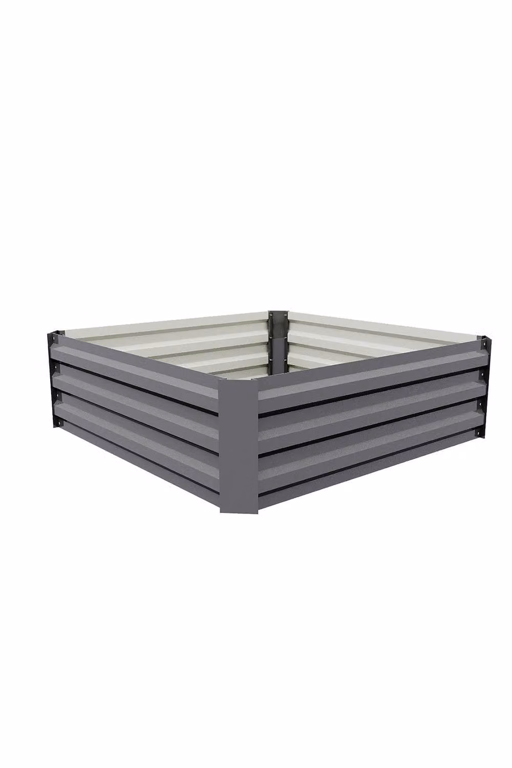 Garden Sanctuary Galvanised Steel Raised Garden Bed in Grey – 5