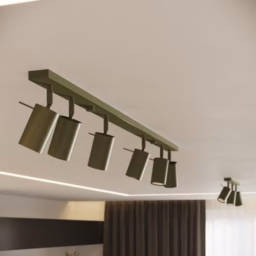 SOLLUX lighting Ring Modern Ceiling Lamp in Olive Green