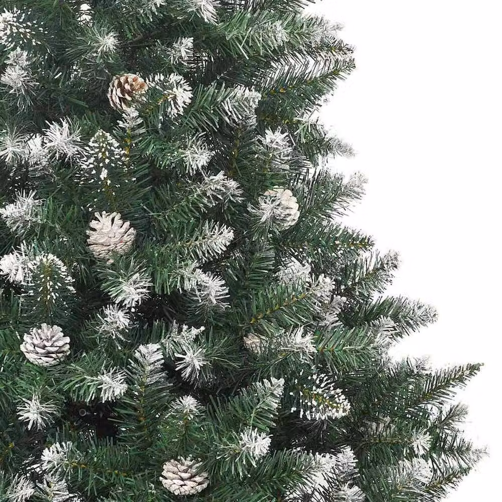 Berkfield Home Modern Artificial Christmas Tree with Stand, Green, W/D/H: 140 x 140 x 210 cm – 4