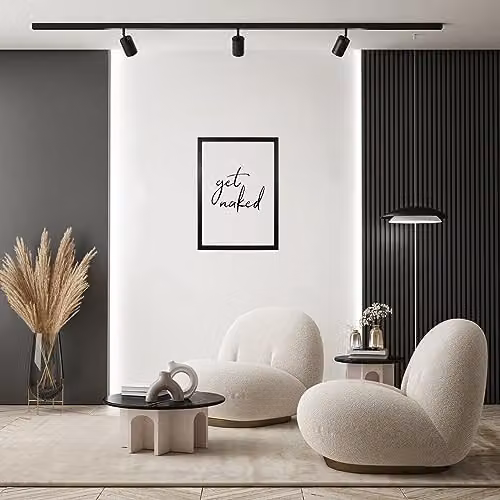 Happy Homewares Modern Black Rectangular A3 Plastic Frame for Wall Hanging W: 30 cm, H: 42 cm – 4