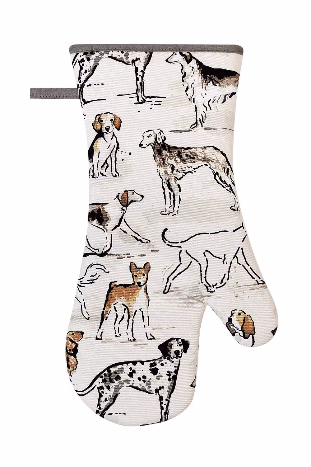 Ulster Weavers Country Dogs Cotton Gauntlet Oven Glove in Brown and Multicolour – 2