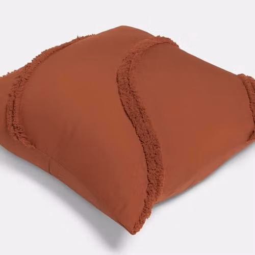 OHS Tufted Contour Decorative Square Cushion Covers, Set of 2, Orange, W/D/H: 45 x 45 x 45 cm – 4