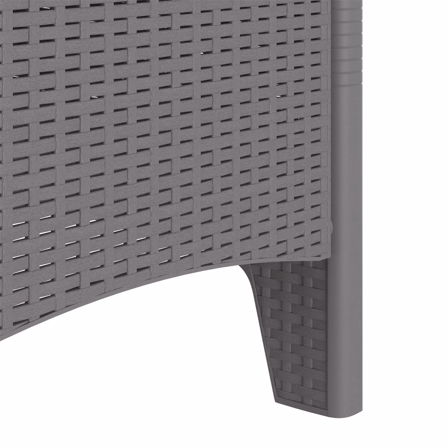 Berkfield Home Set of 4 Modern Poly Rattan Garden Chairs with Cushions in Anthracite Grey – 4