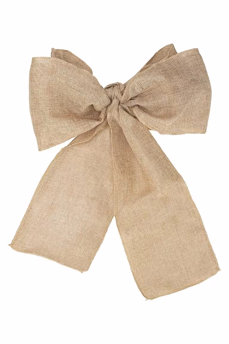 Neel Blue 10-Piece Brown Hessian Chair Sashes, W: 22 cm x L: 280 cm