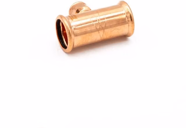 PrimaPress Pressfit FI Tee Copper Flameless Installation Grey W/D/H: 35 x 35 x 0.5 cm