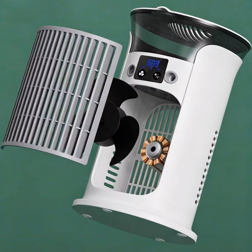 Quipulse Silent Multi-functional Cooling Fan in Petrol with Oscillation and Light – 3