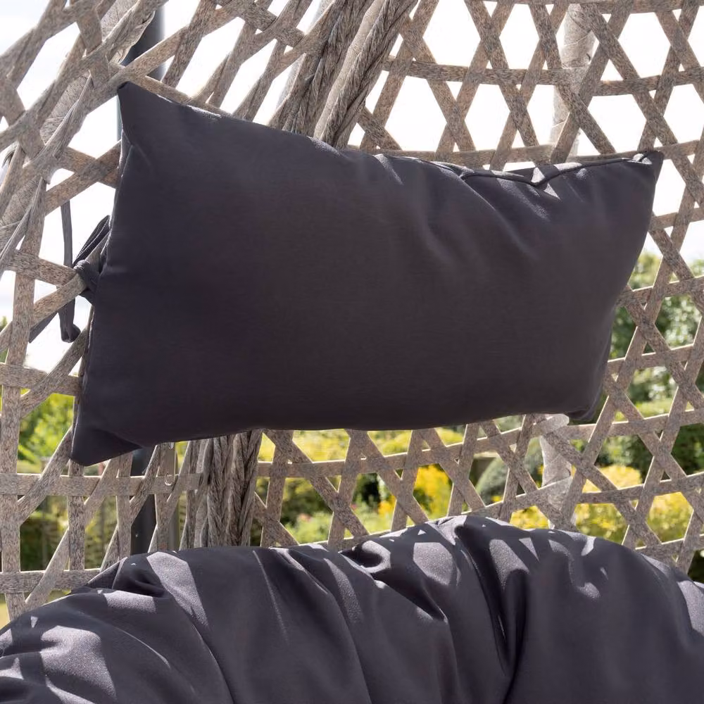 Rosewood & Stone Home Attingham Single Egg Chair in Dark Grey – 4