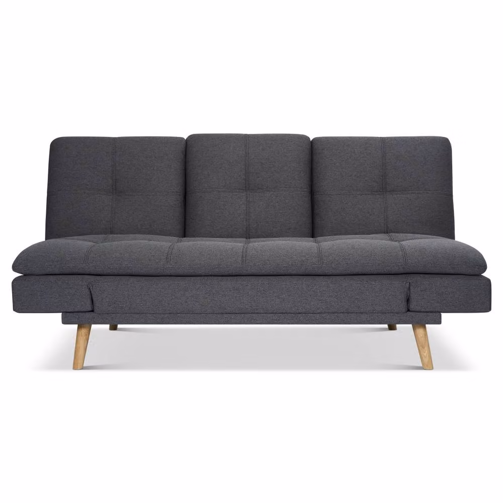 Bravich LTD Soho 4-in-1 Click Clack Sofa Bed, 3 Seater, Grey Fabric – 2