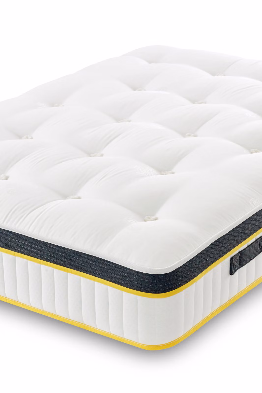 The Shire Bed Company Mode 3000 Count Pocket Sprung Tufted Mattress in White, Super King, W/D/H: 200 x 200 x 30 cm – 2