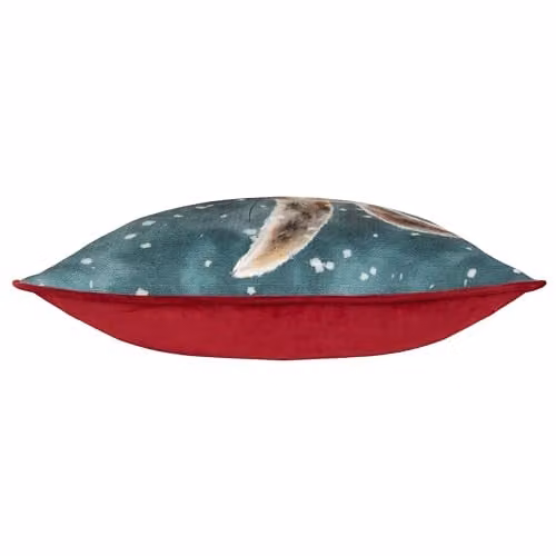 Evans Christmas Hare Multicolour Polyester Filled Square Cushion W/D/H: 43 x 43 x 43 cm – 2
