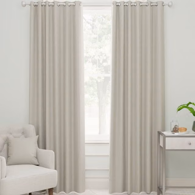 Linda Barker Royal Velvet Made to Measure Ivory Eyelet Curtain Panel