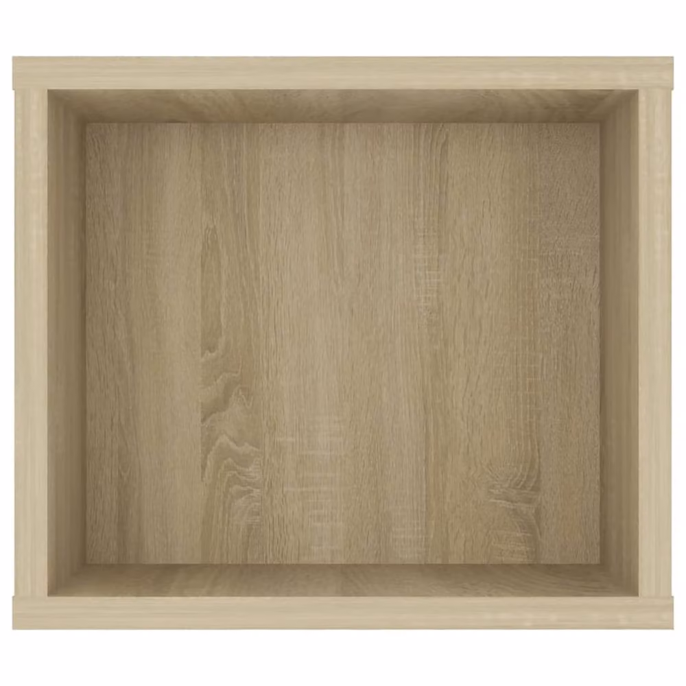Berkfield Home Hanging TV Cabinet in Sonoma Oak, Beige, W/D/H: 100 x 30 x 26.5 cm – 3