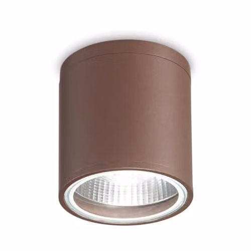 Ideal Lux GUN PL1 COFFEE Brown Aluminium Ceiling Downlight