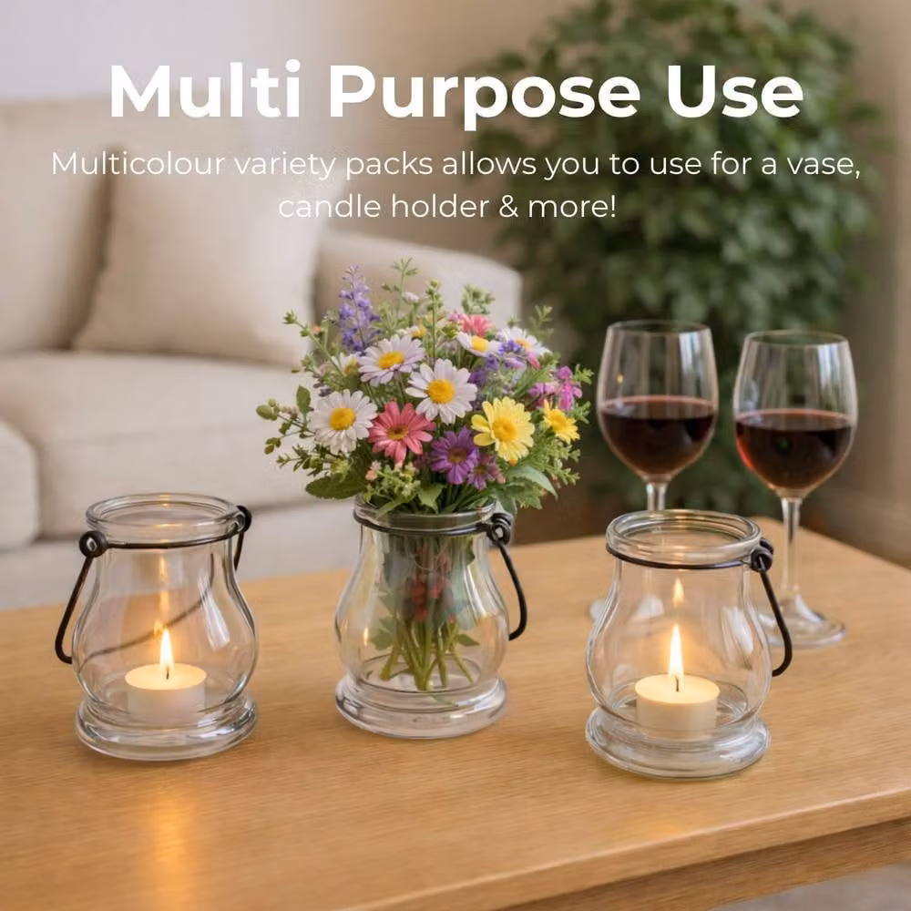 volila 12 Pack Clear Tealight Holders for Home Table Decoration – 2