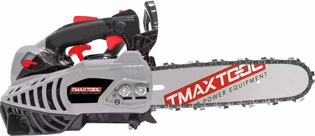 SwitZer 25cc 1000W Petrol Mini Chainsaw with 10 inch Bar, Grey