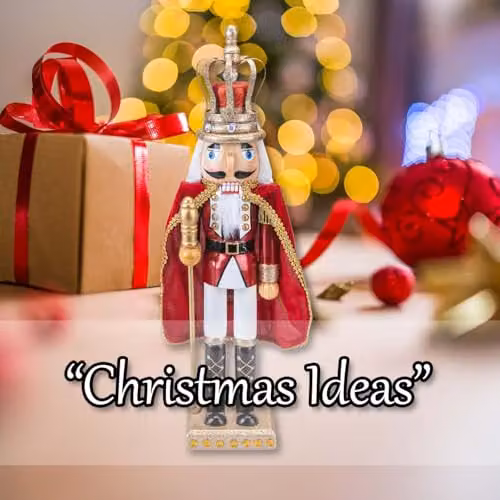 VFM e-Store Nutcracker King Christmas Decoration, Red, H 46 cm x W 12.2 cm x D 9 cm – 6
