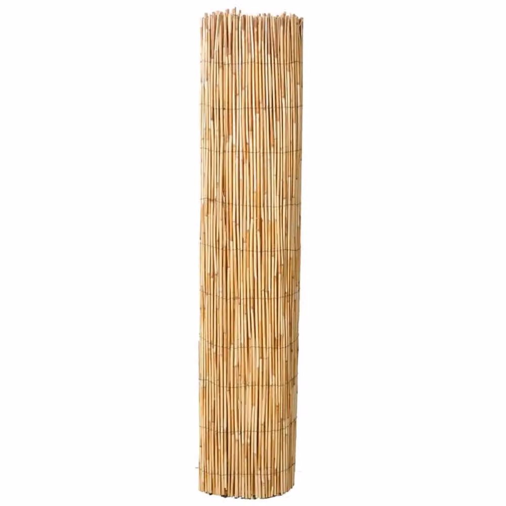 Berkfield Brown Woven Reed Garden Fence Mat, W: 500 cm, H: 100 cm – 2