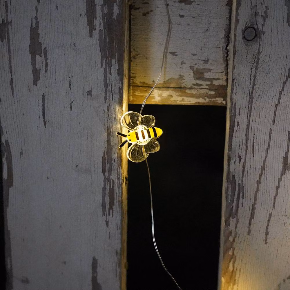 Voltico 30 Solar LED Honey Bee String Lights in Bright Yellow – 2